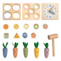 TOOKY TOY Wooden Spring Educational Cube 5-in-1