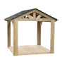 CLASSIC WORLD EDU Large Wooden House Gazebo Playground