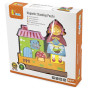 VIGA Wooden Magnetic Blocks Little Red Riding Hood Set 10 Pieces