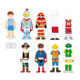 Viga Wooden Magnetic Puzzle Educational Dress Up 8 Characters