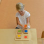 MASTERKIDZ Montessori Wooden Shapes and Colors Sensory Sorter