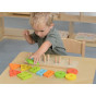 MASTERKIDZ Wooden Shape Sorter Colorful Montessori Blocks