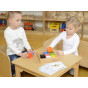 MASTERKIDZ Cups and Square Blocks Wooden Toy Montessori Color Sorter