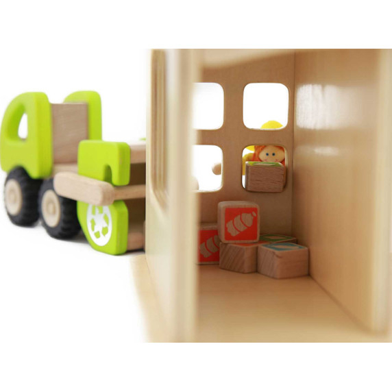 MASTERKIDZ Garbage Sorting and Recycling Station Wooden Model