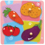 VIGA Wooden Puzzle Vegetables Surprise Puzzle