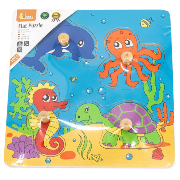 VIGA Wooden Puzzle Sea Puzzle Surprise