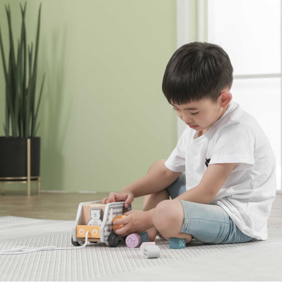 VIGA Wooden Pull-Along Car