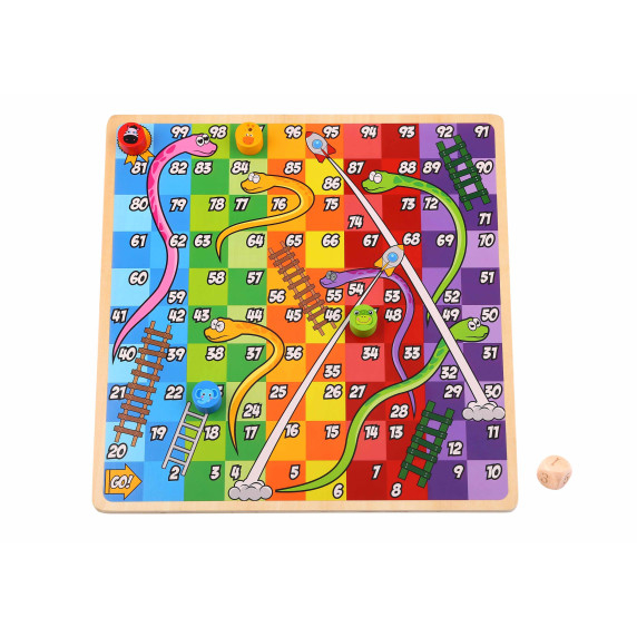 TOOKY TOY Logic Board Games 2 in 1 Ludo Ludo + Free the Animals