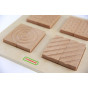 MASTERKIDZ Montessori Double-Sided Tactile Visual Puzzle Blocks