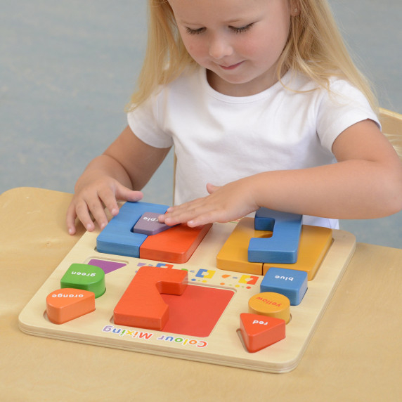 MASTERKIDZ Educational Board Puzzle Connecting Mixing Colors Montessori