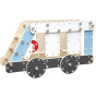CLASSIC WORLD EDU Huge Wooden Construction Blocks Set Vehicles Ambulance 124 pcs.