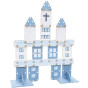 CLASSIC WORLD EDU Huge Wooden Construction Blocks Set Hospital Church Tower 97 pcs.