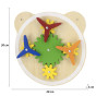 VIGA Wooden Pinwheel Board FSC Montessori Certificate