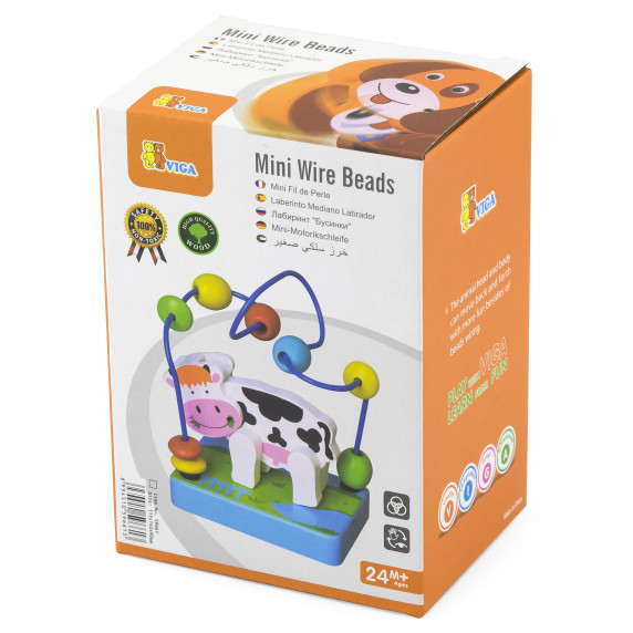 VIGA Wooden Maze Motor Loop Little Cow