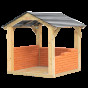 CLASSIC WORLD EDU Large Wooden Gazebo House
