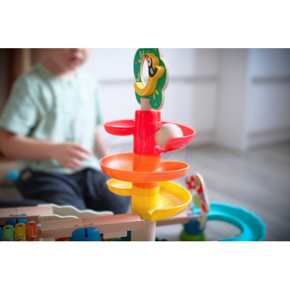 Tooky Toy Wooden Musical Ball Track 44 pcs.