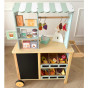 TOOKY TOY Grocery Store Stall Wooden Oven Scale Card Reader