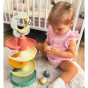 Tooky Toy Wooden Ball Track with Animals Spiral Ball Track + 4 Balls