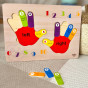 TOOKY TOY Educational Wooden Puzzle Hand Learning Counting and Colors