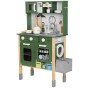 TOOKY TOY Wooden Kitchen 9 in 1 Household Appliances Accessories Map Green
