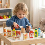 VIGA Wooden Snacks and Drinks Set of 12 Food Items