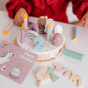 TOOKY TOY Wooden Birthday Cake Cuttable with Velcro