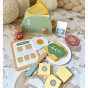 TOOKY TOY Wooden Toaster Pastel Breakfast Set
