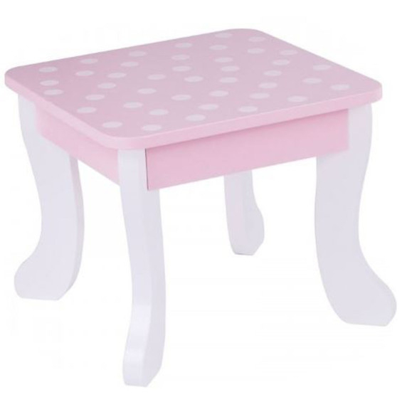 TOOKY TOY Wooden Pink Dressing Table with Chair