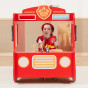 VIGA Firefighter Set: Costume, Helmet, Walkie-talkies, 2pcs Accessories, Megaphone, Flashlight