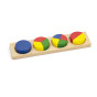 VIGA Wooden Puzzle Mathematical Fractions 10 Montessori Blocks