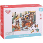 TOOKY TOY Puzzle with Bag Alpine Animals and Landscape Puzzle 49 pcs.