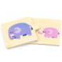 VIGA Wooden Puzzle Small and Large Animals