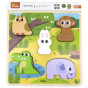 VIGA Wooden Puzzle Animals Forest Matching Puzzle