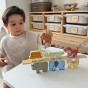 TOOKY TOY Wooden Blocks Puzzle Animals Montessori 9 pcs.