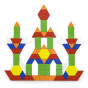 VIGA Wooden Flat Blocks in a Bucket 250 Montessori Pieces