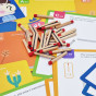 TOOKY TOY Wooden Montessori Puzzle Logic Game Puzzles Magnetic Matches for Children 58 pcs.