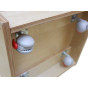 MASTERKIDZ Cabinet for storing educational boards and games 10 pieces with wheels
