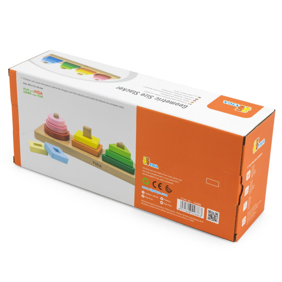 VIGA Wooden Geometric Sorter Puzzle