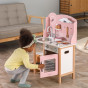 VIGA PolarB Wooden Kitchen with Accessories Silver - Pink