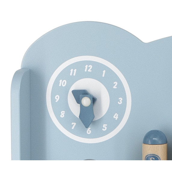 VIGA PolarB Wooden Kitchen with Accessories Silver - Blue
