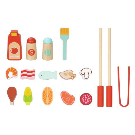 TOOKY TOY Wooden Grilling Set Educational Board