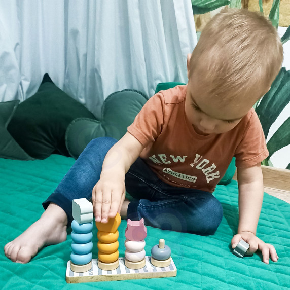 VIGA PolarB Wooden Educational Puzzle with Montessori Animals