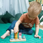 VIGA PolarB Wooden Educational Puzzle with Montessori Animals