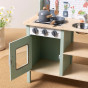 TOOKY TOY Green Wooden Kitchen with Accessories
