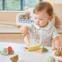 Viga Wooden Fruit Chopping Board Knife PolarB Educational Toy