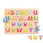 TOOKY TOY Puzzle Montessori Alphabet Puzzle with Pins