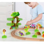 TOOKY TOY Wooden Magnetic Train Dinosaurs + Figures