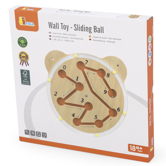 VIGA Wooden Labyrinth Board FSC Montessori Certificate