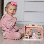 WOOPIE Dollhouse Rabbit Family Flower Shop + Figurine