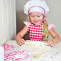 WOOPIE Little Chef Set - Cooking Suit, Kitchen Accessories, 7 Pieces, Apron